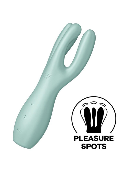 Threesome 3 Lay-on Vibrador 3 Motores Menta