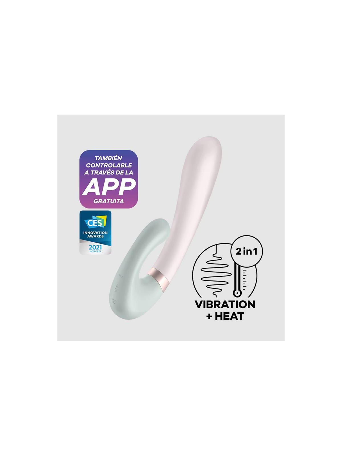 Heat Wave Vibrador con Efector Calor y APP Menta