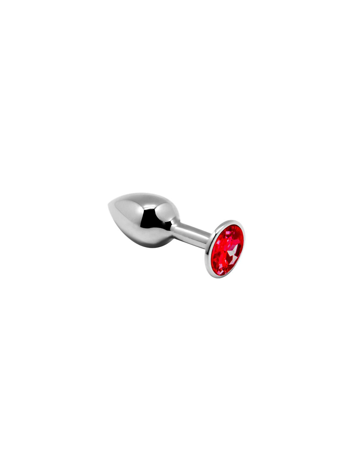 Plug Anal con Joya Color Rojo Talla S