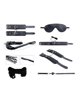 Secret Desires Black Kit de 8 Piezas BDSM
