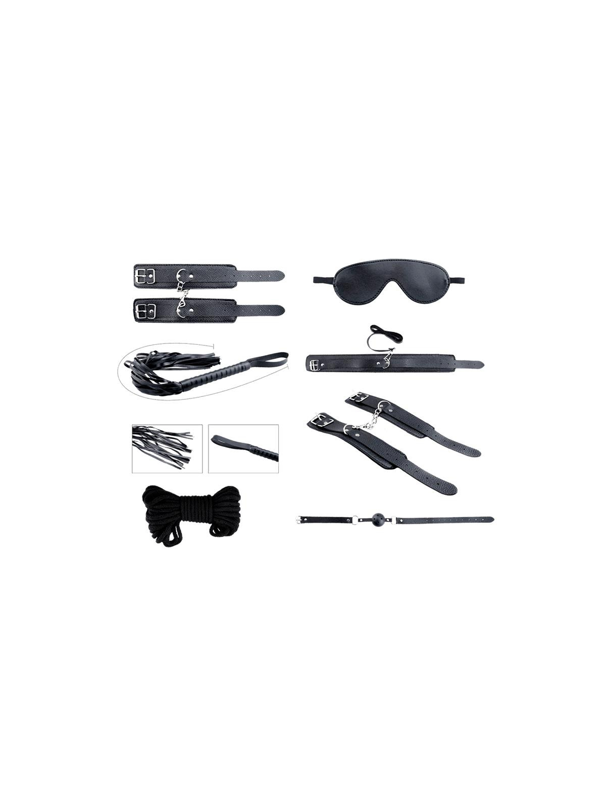 Secret Desires Black Kit de 8 Piezas BDSM