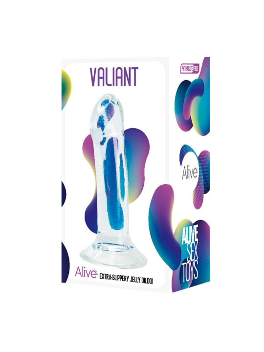 Valiant Dildo Jelly 16 cm Transparente