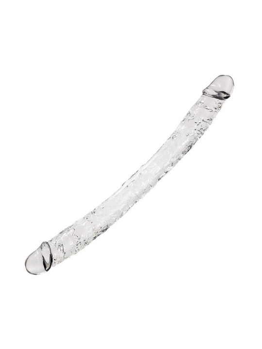 Supreme Dildo Doble 38.5 cm Transparente