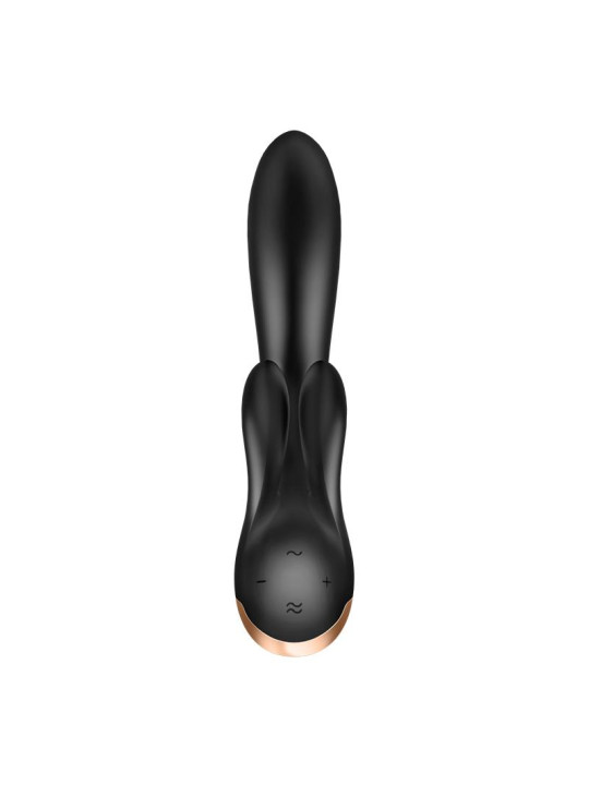 Double Flex Vibrador Punto G 3 Motores Satisfyer APP Connect Negro