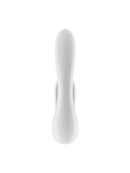 Double Flex Vibrador Punto G 3 Motores Satisfyer APP Connect Blanco