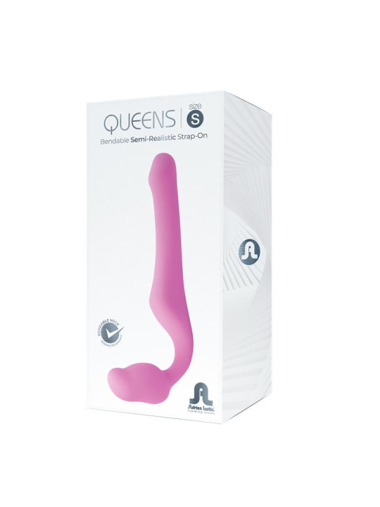 Queens S Dildo Strap-On sin Tirantes Talla S Silicona Rosa