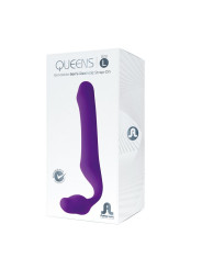 Queens L Dildo Strap-On sin Tirantes Silicona Púrpura Oscuro