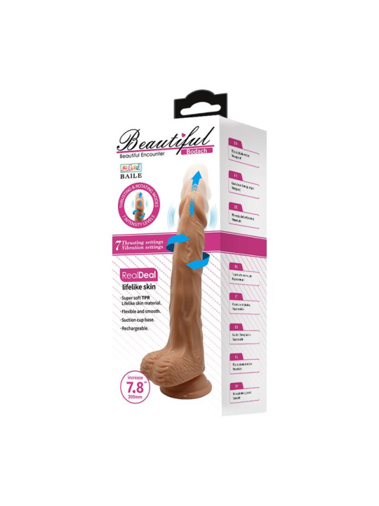 Bodach Vibrador con Thrusting y Rotación USB