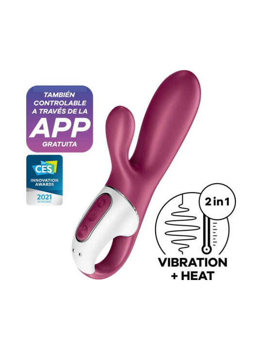 Hot Bunny Vibrador con Conejito Efecto Calor APP Satisfyer Connect