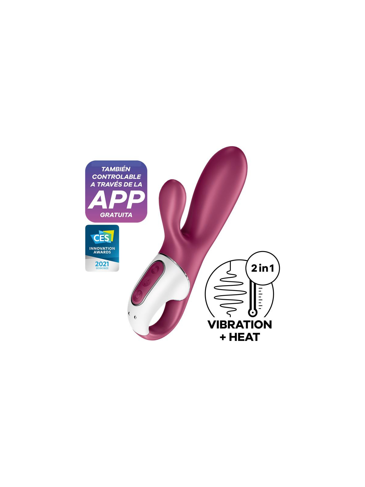 Hot Bunny Vibrador con Conejito Efecto Calor APP Satisfyer Connect