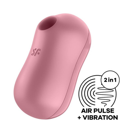 Cotton Candy Succionador de Clítoris y Vibrador Light Red