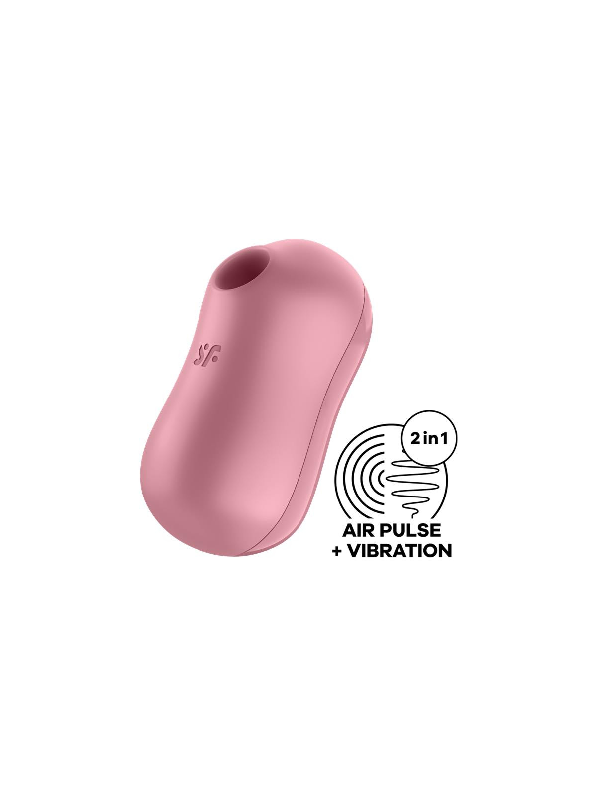 Cotton Candy Succionador de Clítoris y Vibrador Light Red