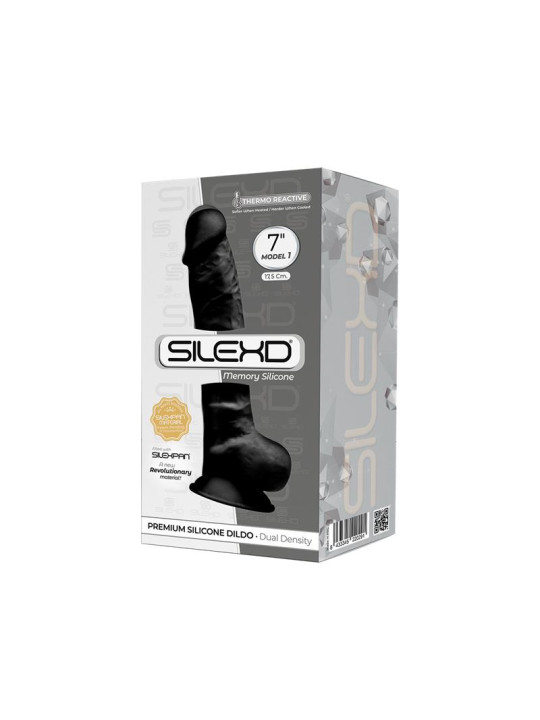 Dildo Dual Density Mod. 1 - 7 Negro
