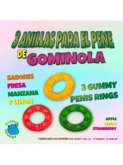 Set 3 Anillos Gominola