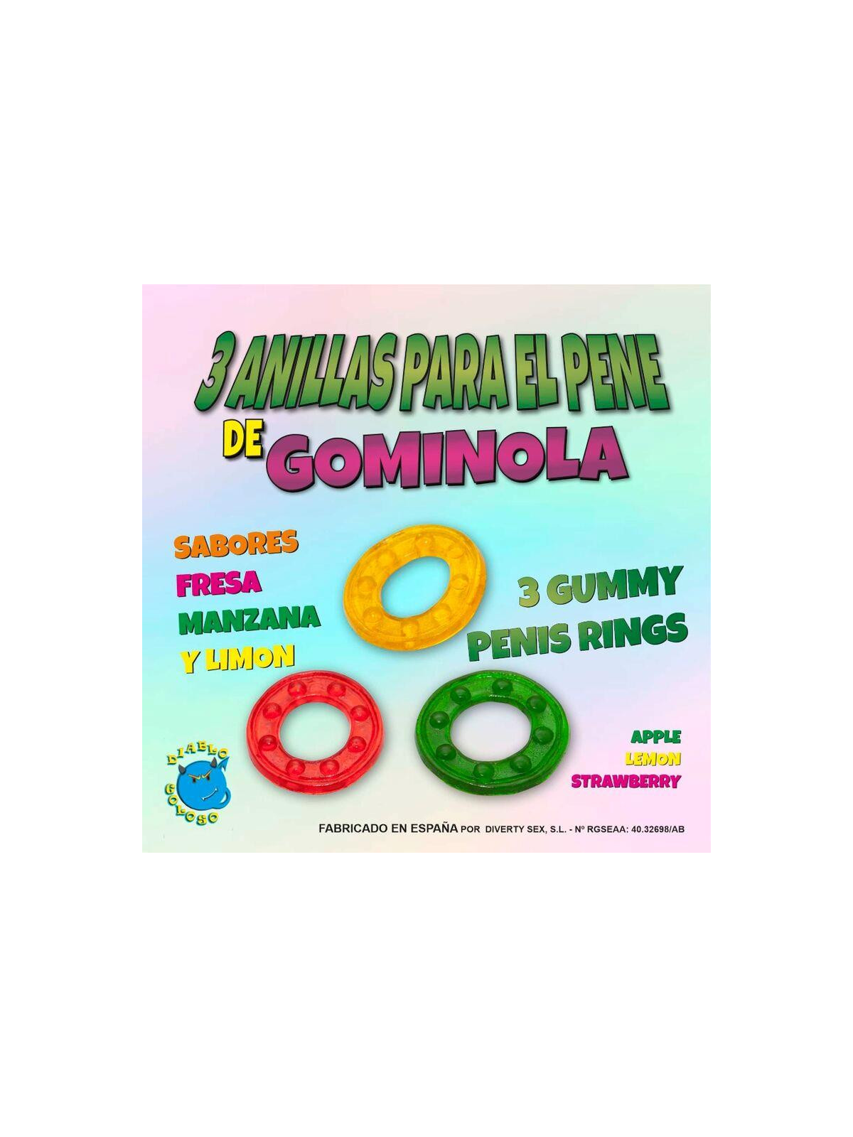 Set 3 Anillos Gominola