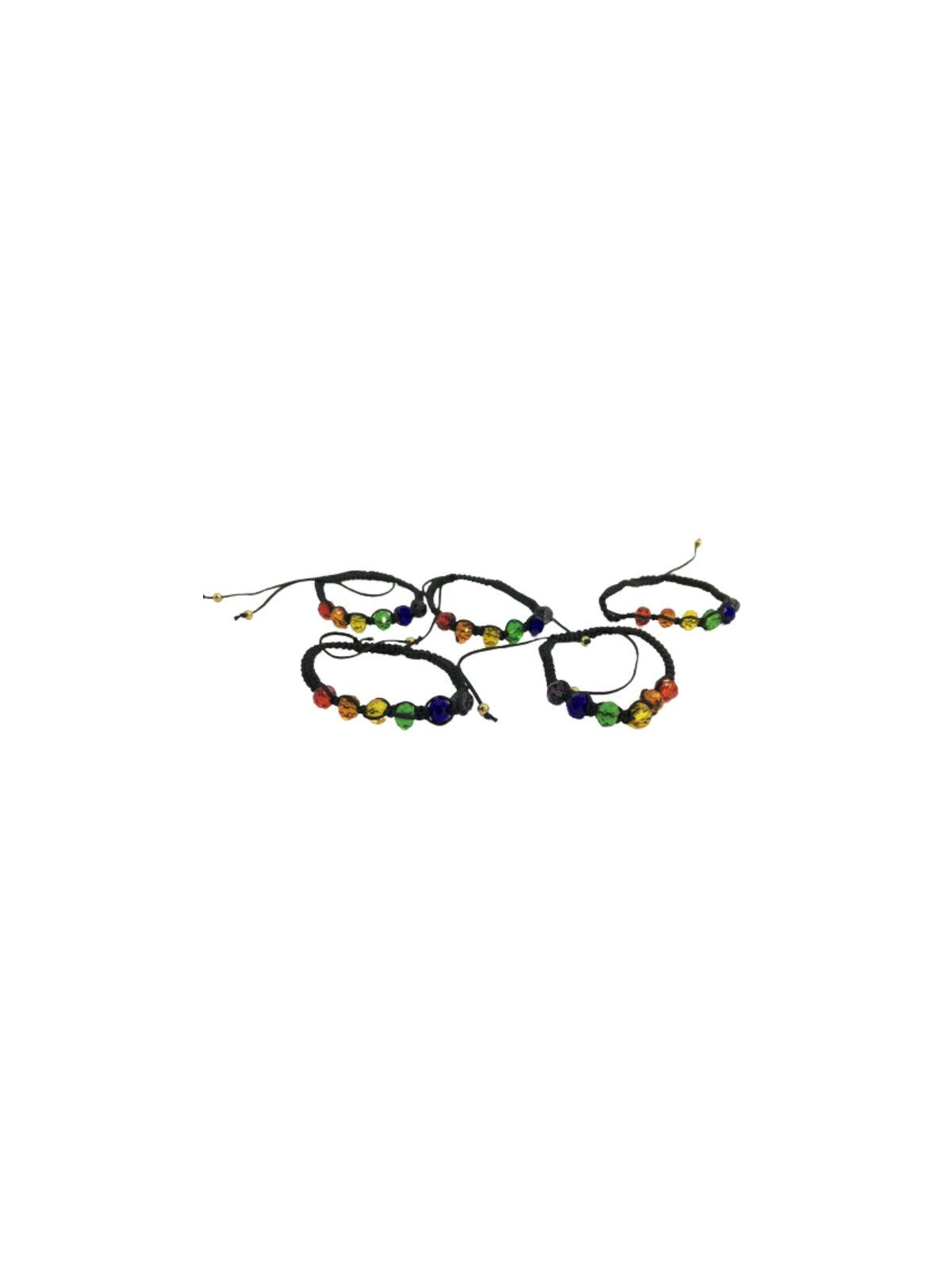Pulsera de Bolas de Cristal Colores Bandera LGBT+