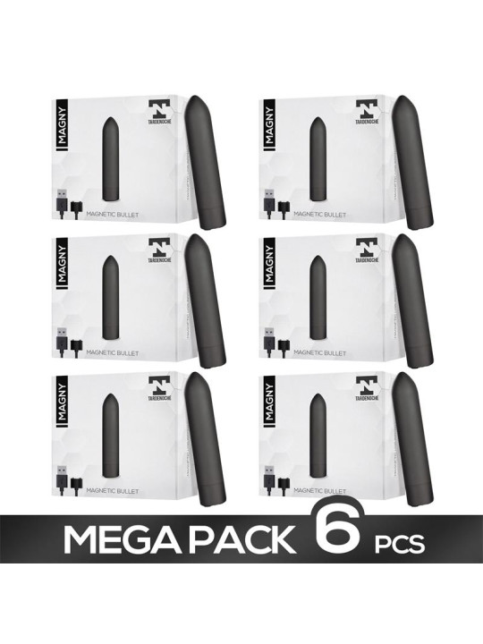 Pack 6 Magny Bala Vibradora Recargable USB Magnético