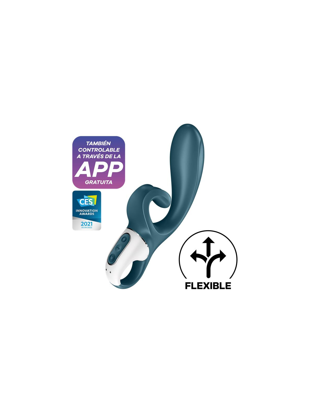 Vibrador Hug Me con APP Satisfyer Connect Grayblue