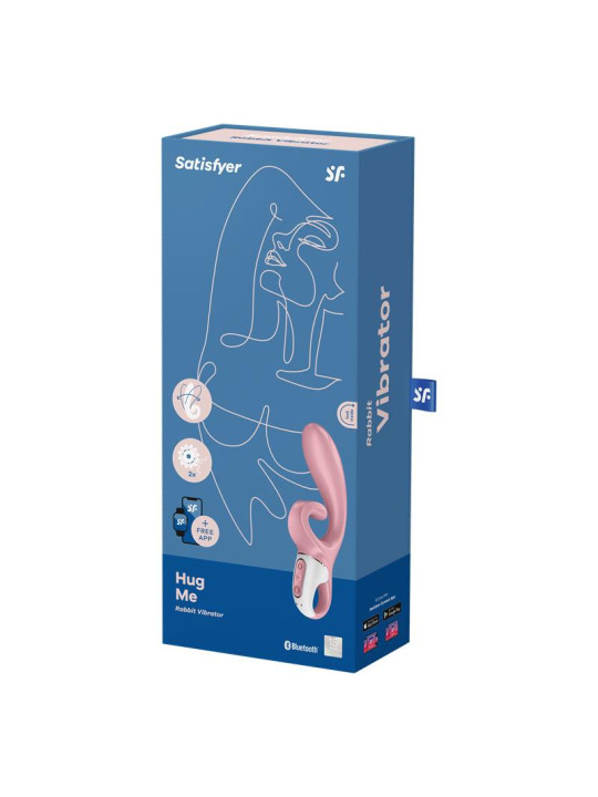 Vibrador Hug Me con APP Satisfyer Connect Rosa