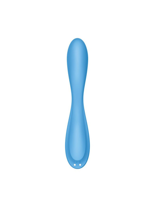 Vibrador G-Spot Flex 4 con APP Satisfyer Connect Azul