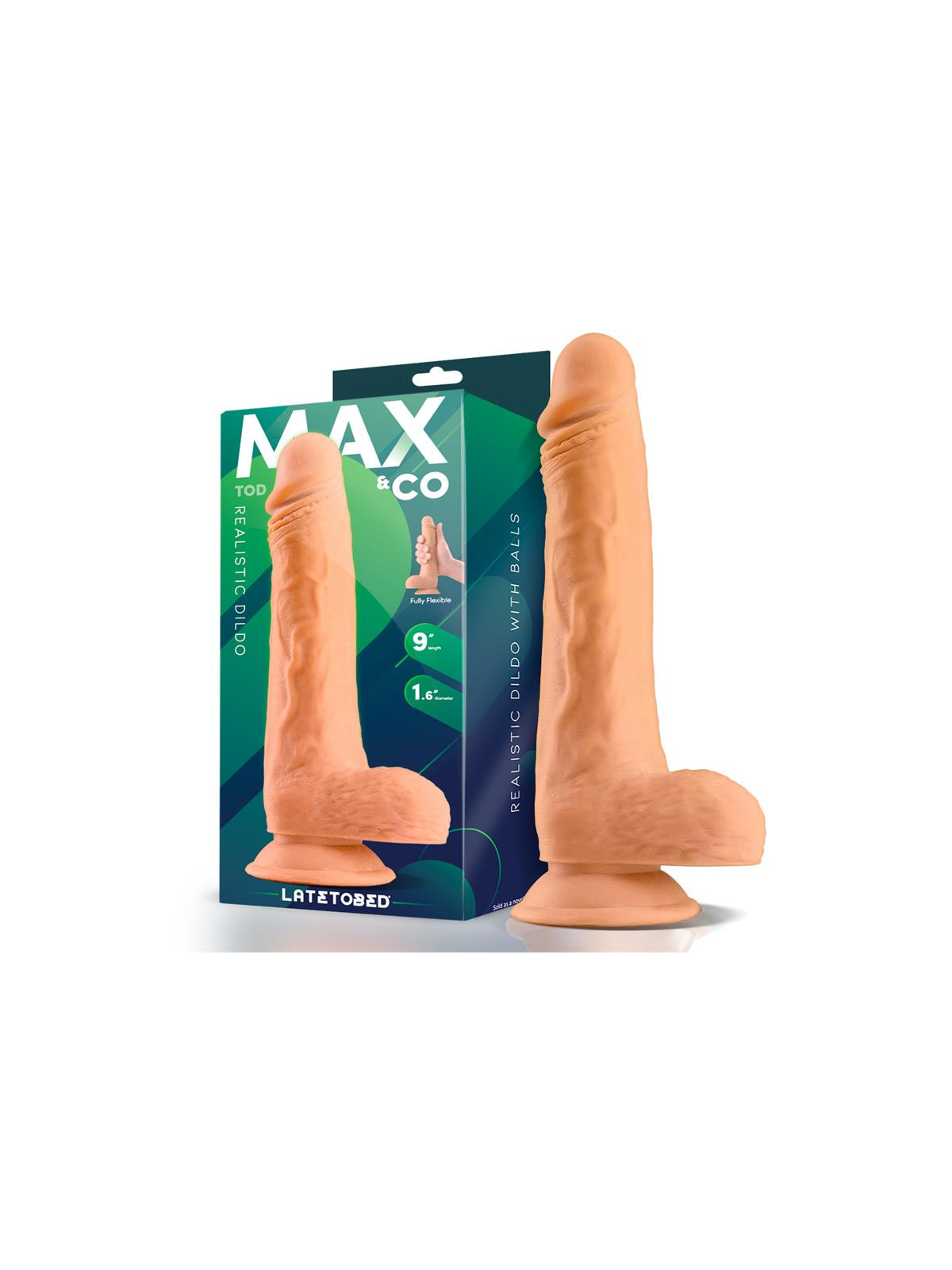 Tod Dildo Realista con Testículos 9 Natural