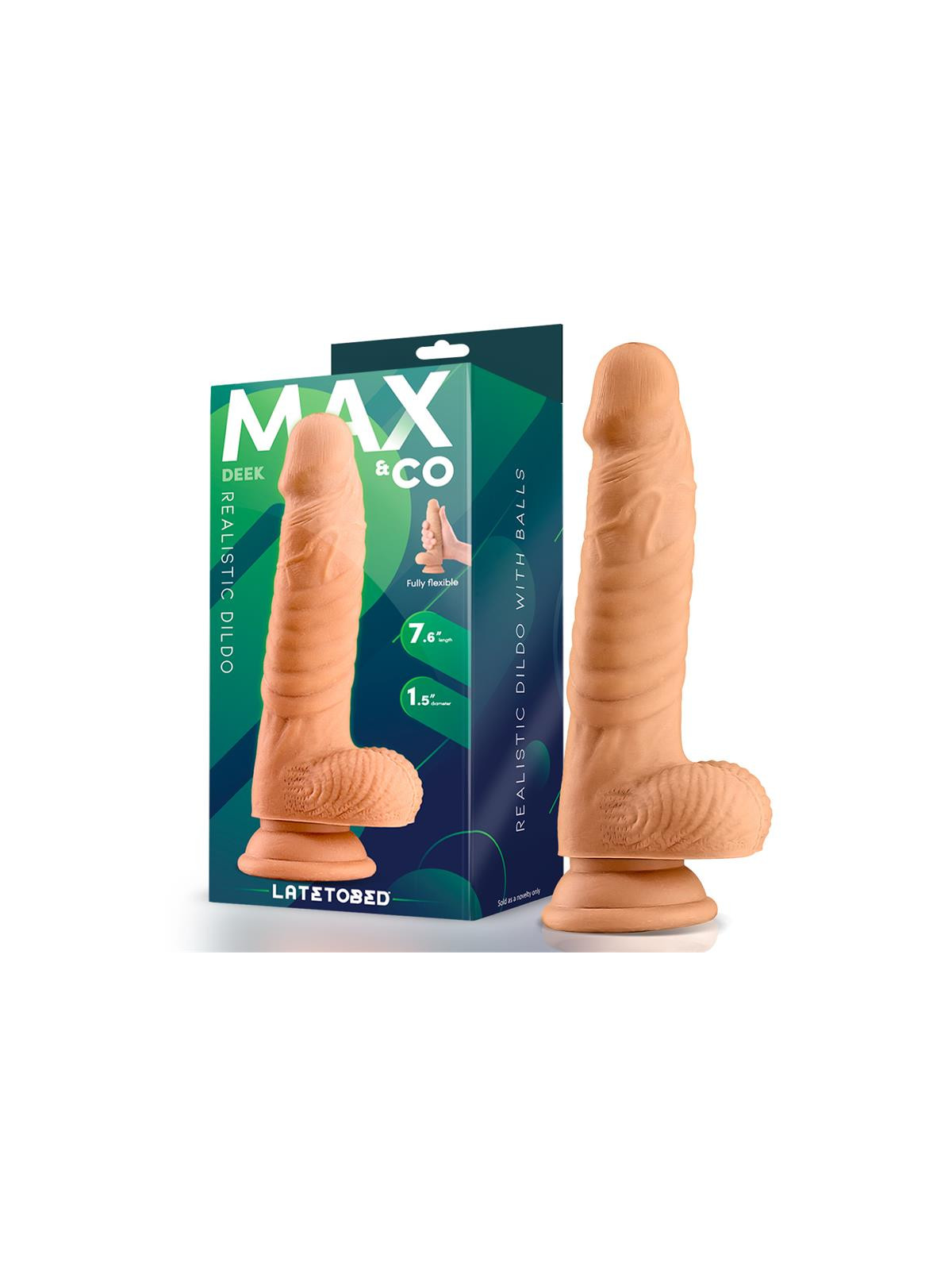 Deek Dildo Realista con Testiculos 7.6 Natural