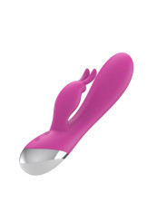 VIbrador Dual USB Silicona Rosa