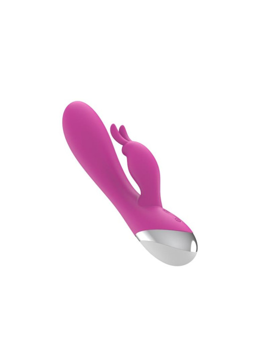 VIbrador Dual USB Silicona Rosa