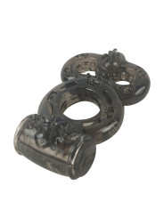 Anillo para el Pene con Vibración Negro