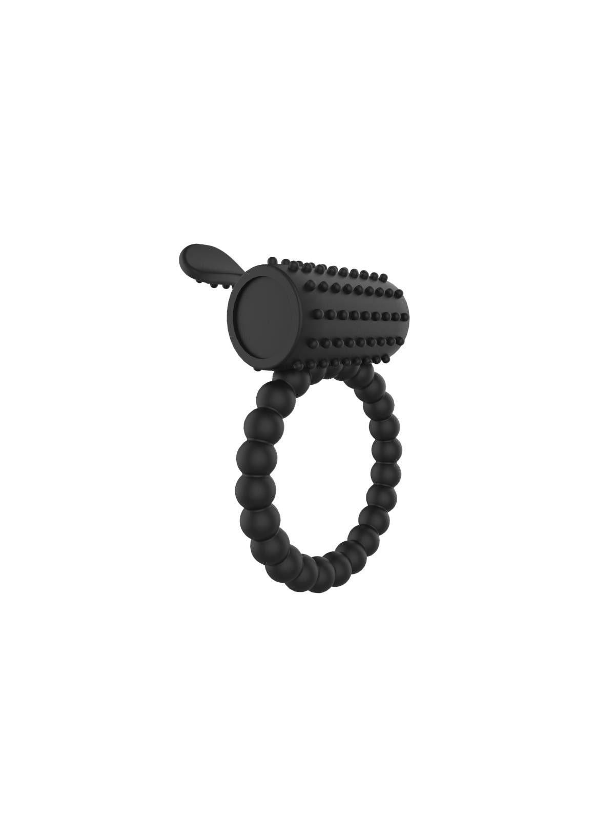 Anillo para el Pene con Vibración Negro