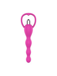 Cadena Anal con Vibración Rosa