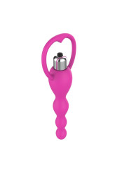 Cadena Anal con Vibración Rosa