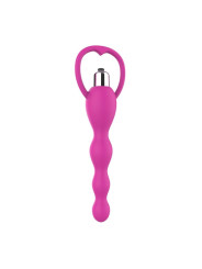 Cadena Anal con Vibración Rosa