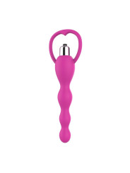 Cadena Anal con Vibración Rosa