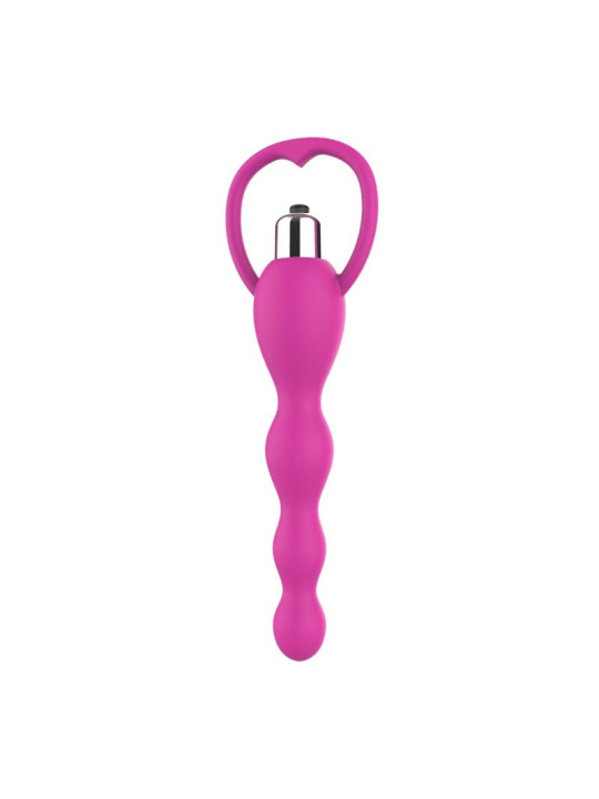 Cadena Anal con Vibración Rosa