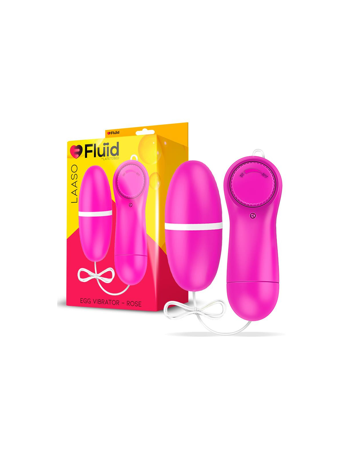 Laaso Huevo Vibrador Multi Velocidad Control Remoto Rose