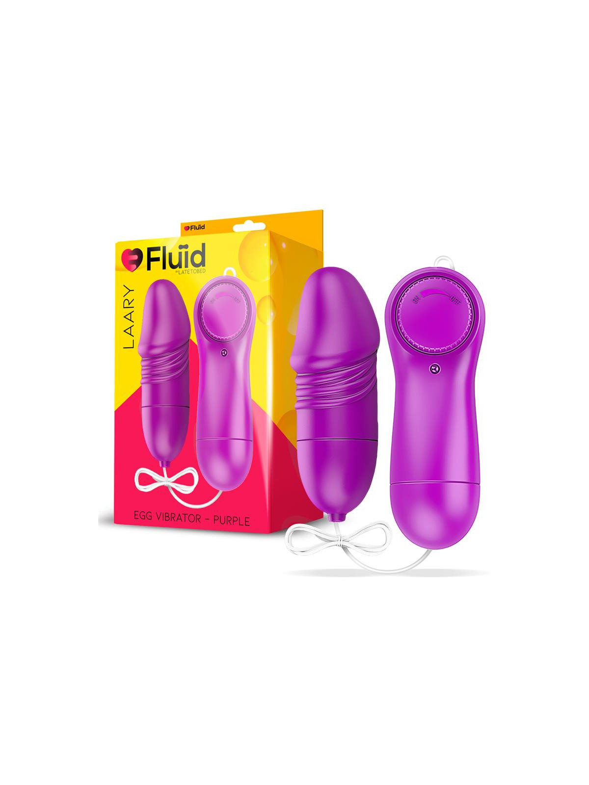 Laary Huevo Vibrador Multi Velocidad Control Remoto Púrpur