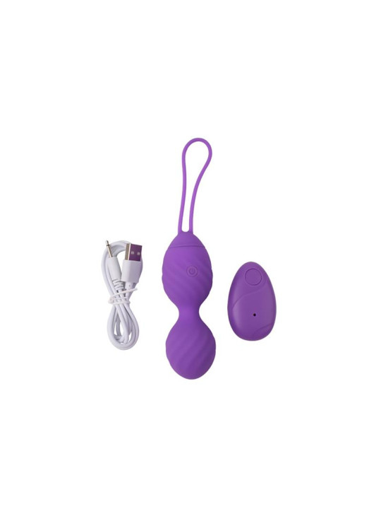 Huevo Vibrador Control Remoto Ridged USB Silicona 7.4