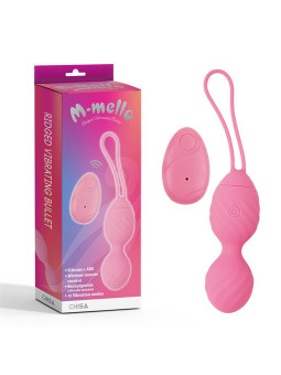 Huevo Vibrador Control Remoto Ridged USB Silicona 7.4