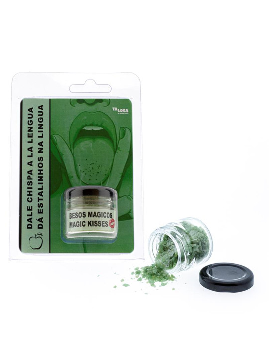 Dale Chispa a la Lengua Sabor Manzana Verde con Chasquidos