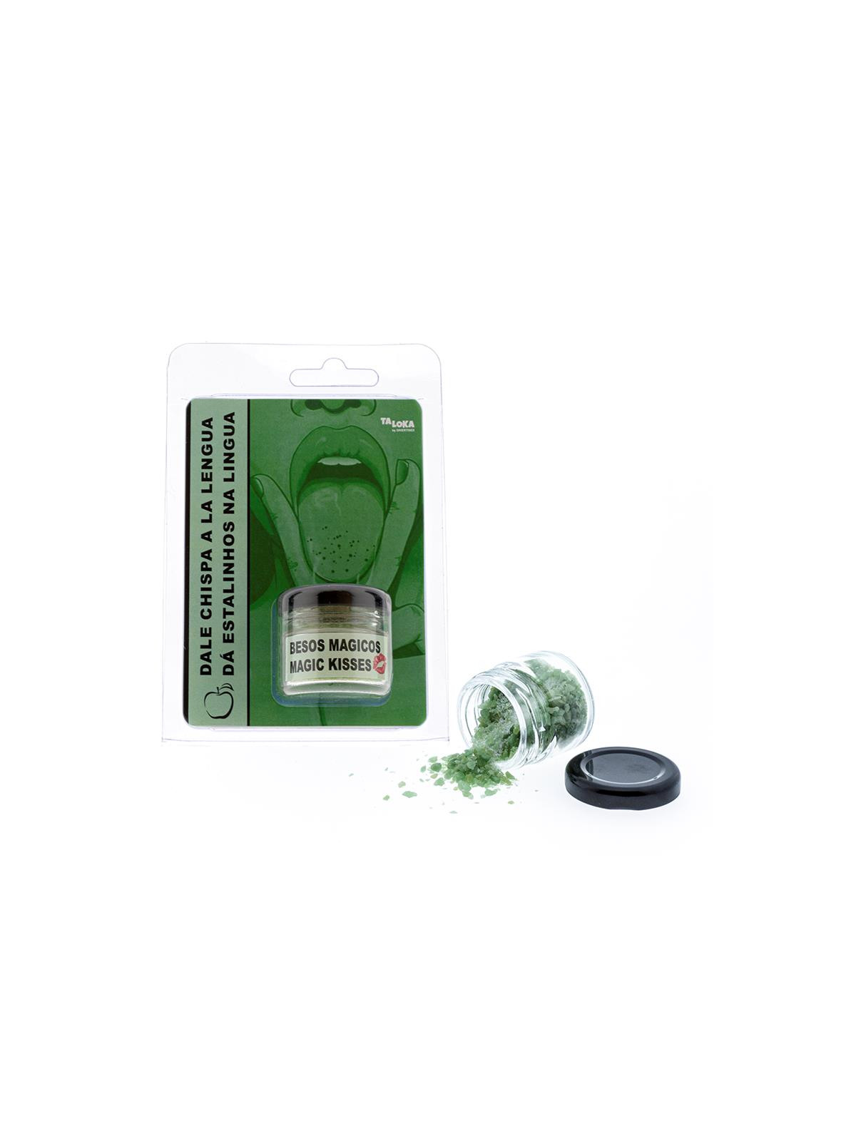 Dale Chispa a la Lengua Sabor Manzana Verde con Chasquidos