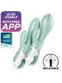 Vibrador con Funcion de Inflado Air Pump Bunny 5 con APP Satisfyer Connect