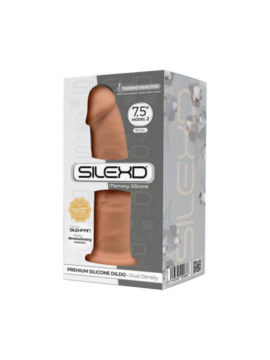 Dildo Dual Density Mod. 2 - 7.5 Caramel