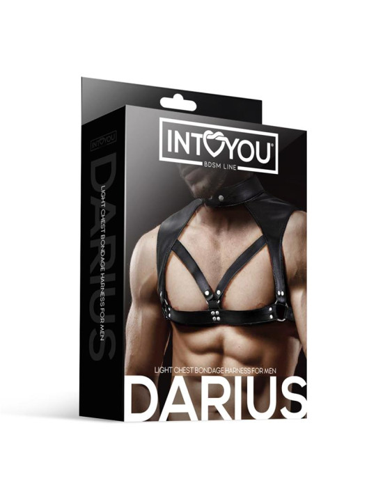 Darius Arnés Masculino para el Pecho Cuero Vegano