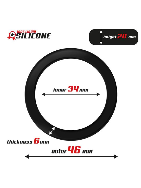 Anillo para el Pene Silicona Líquida 3.4 cm