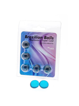Set 5 Brazilian Balls Gel Excitante Efecto Frío