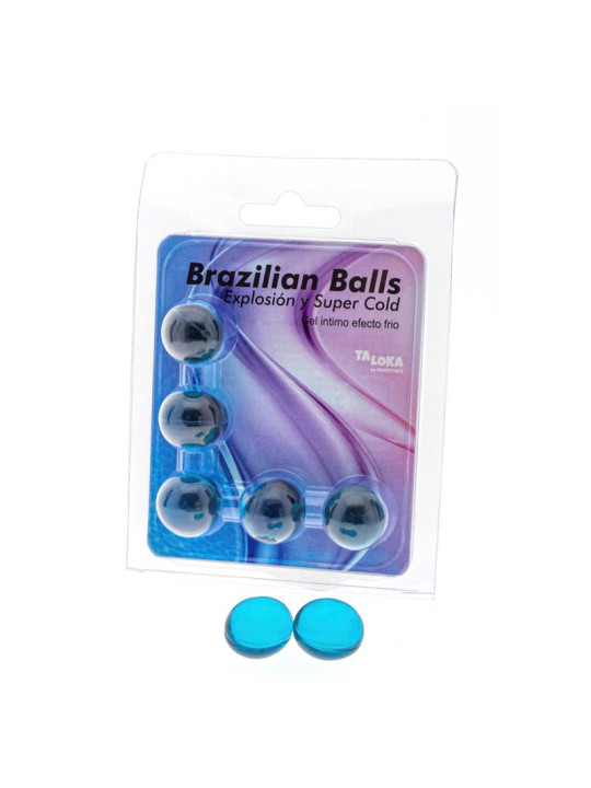 Set 5 Brazilian Balls Gel Excitante Efecto Frío