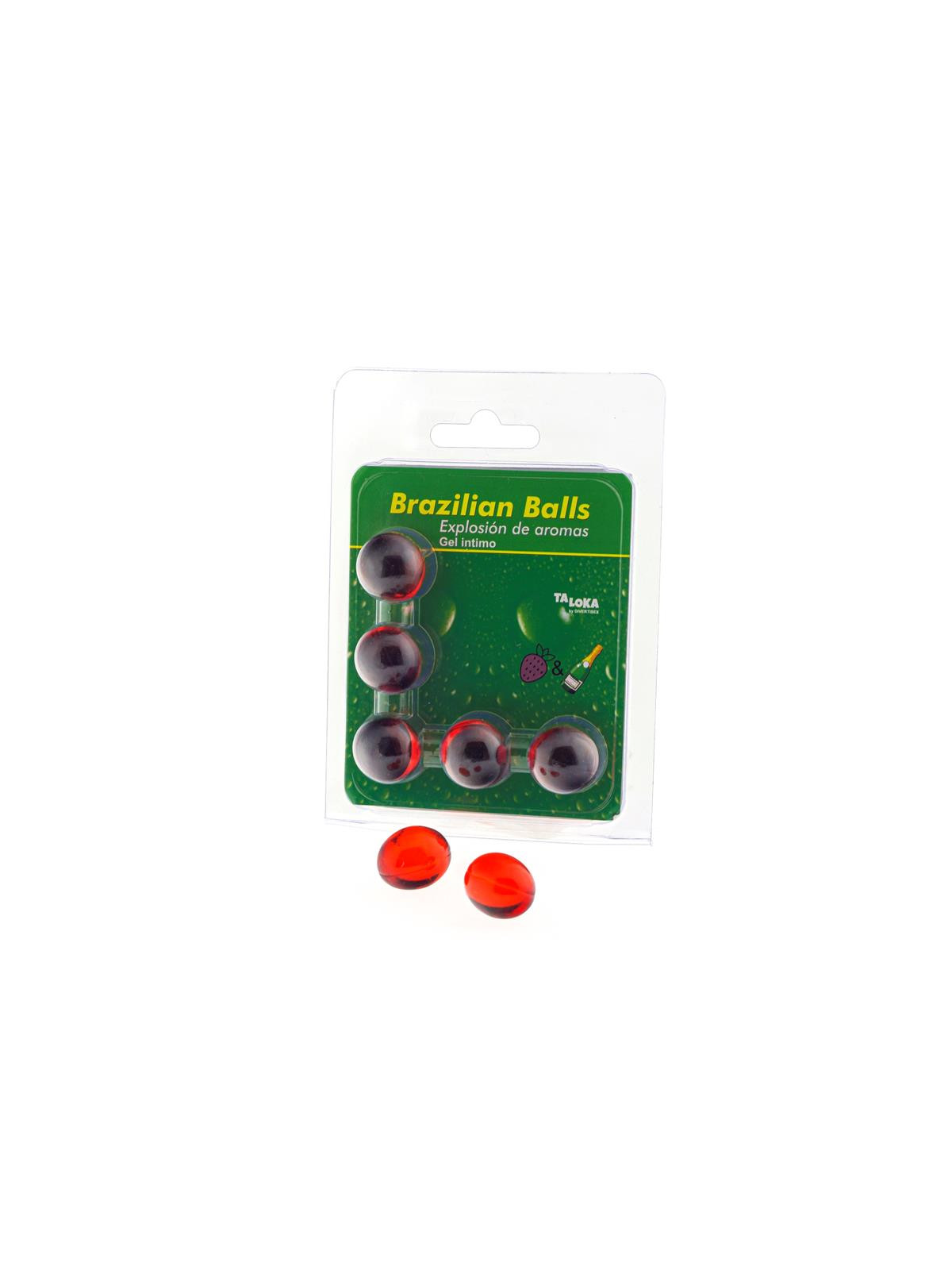 Set 5 Brazilian Balls Explosion Aroma de Fresa-Champan