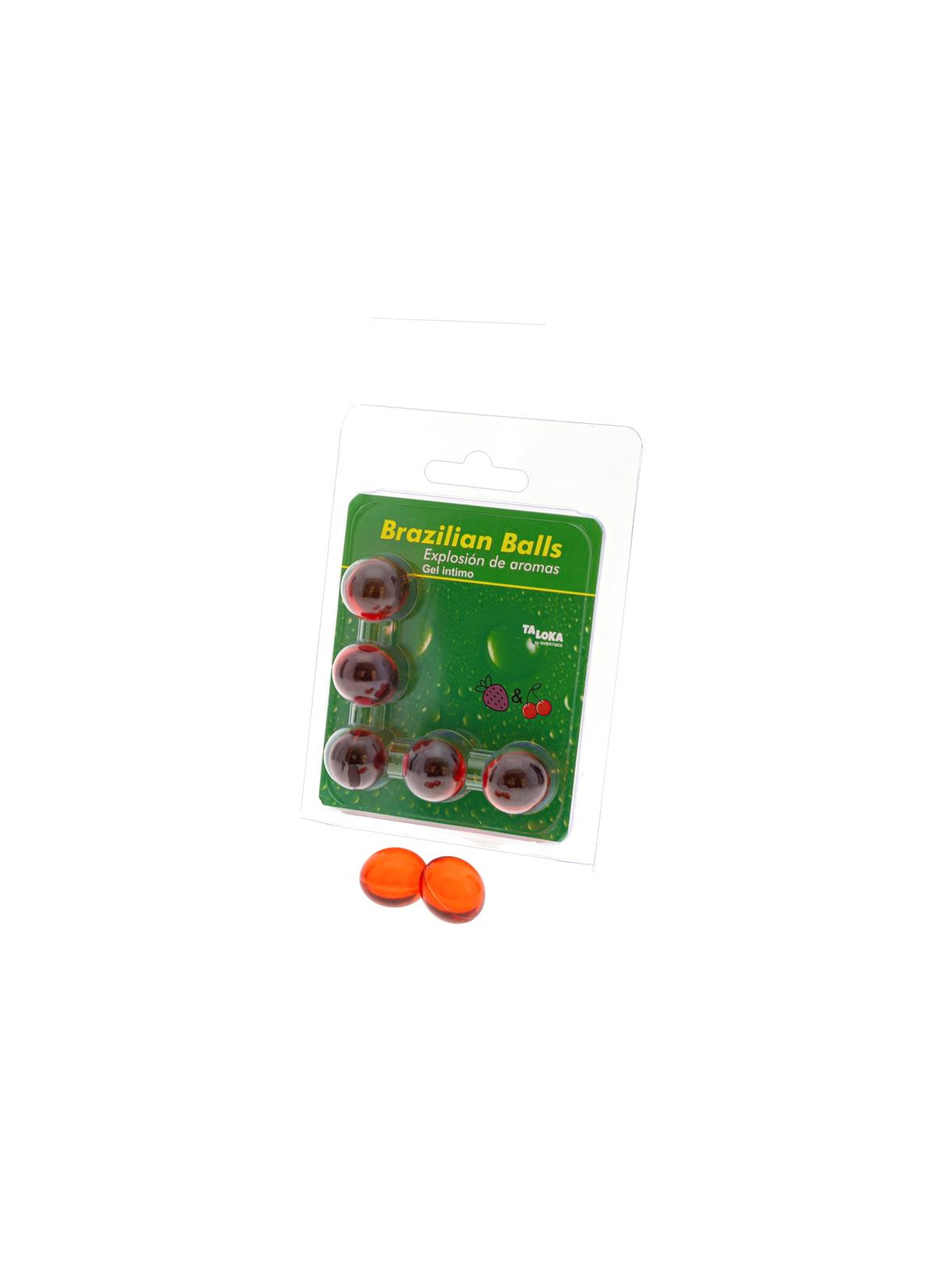 Set 5 Brazilian Balls Explosion Aroma Fresa y Cereza