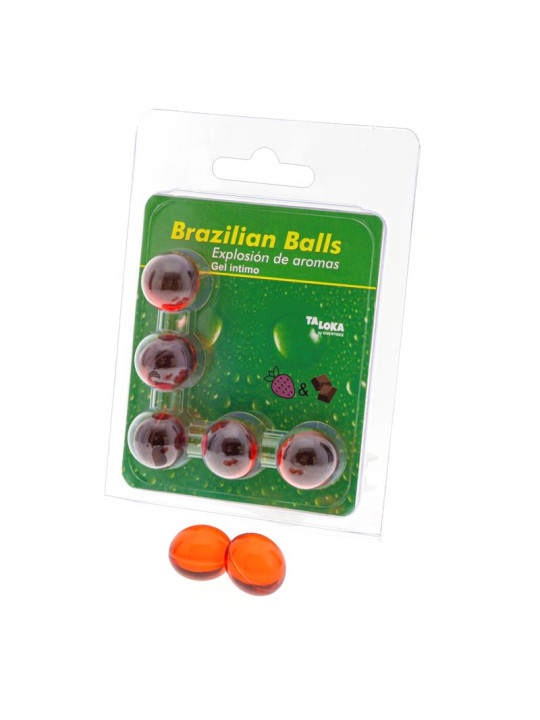 5 Brazilian Balls Explosion Aroma Fresa y Chocolate